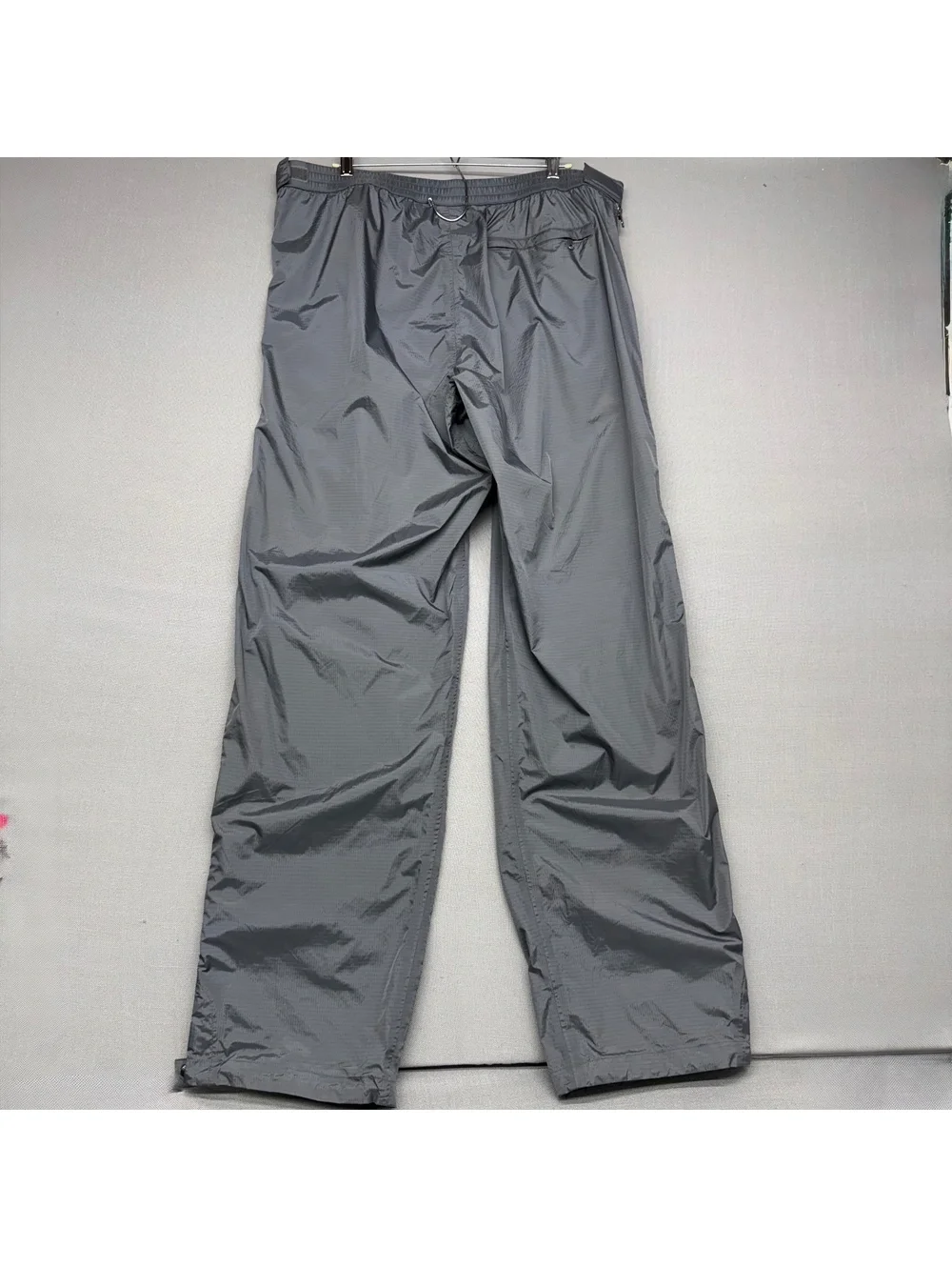 Marmot Men's PreCip Full Zip Rain Pants Gray XL Hardshell Waterproof Like New